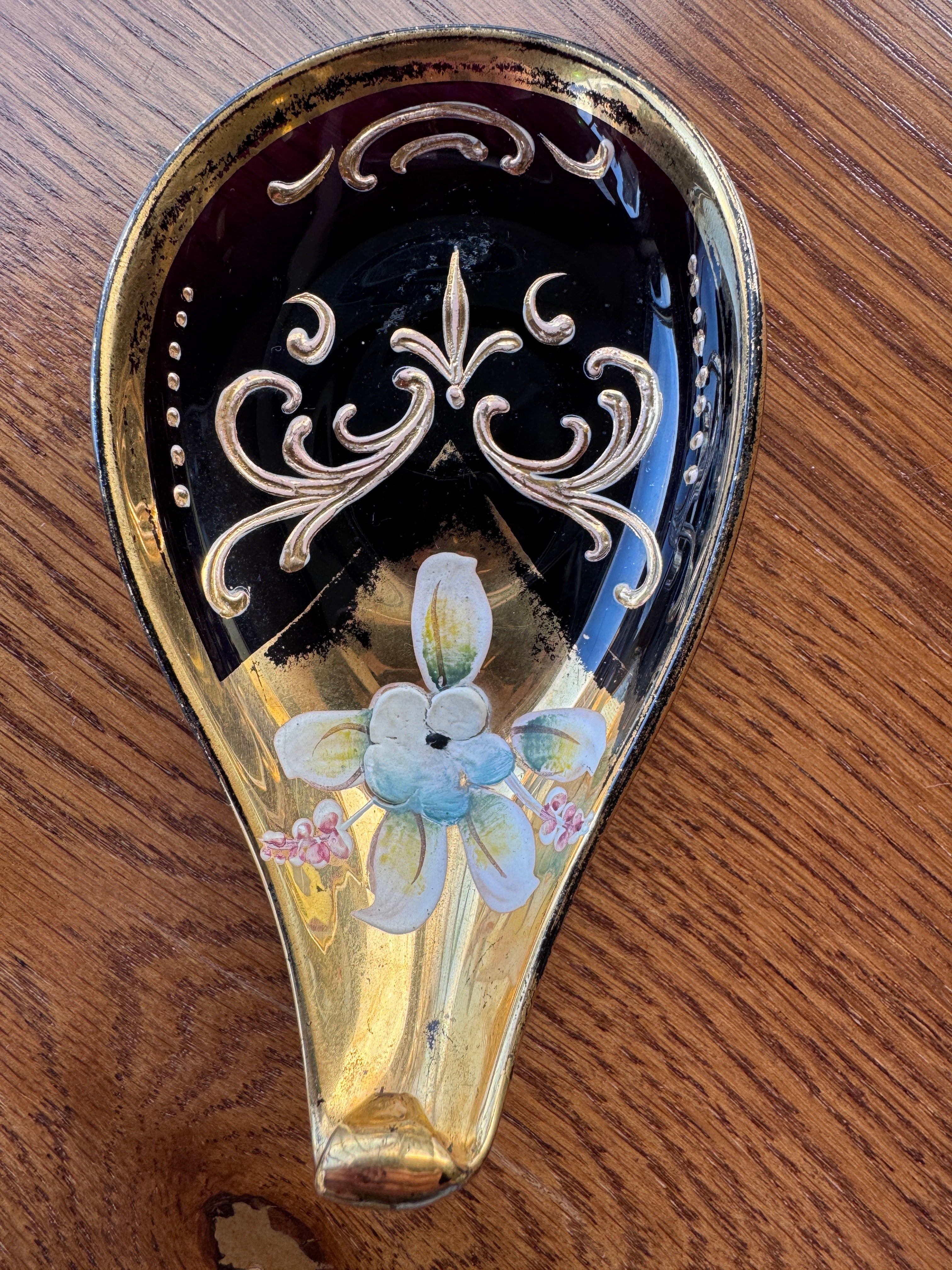 Vintage Hand Painted Italian Trinket Dish