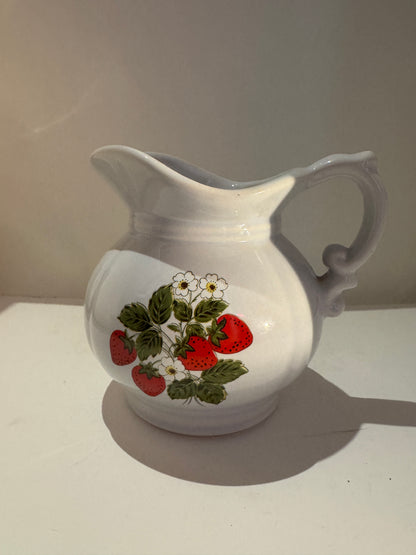 Vintage McCoy USA Strawberry Pitcher