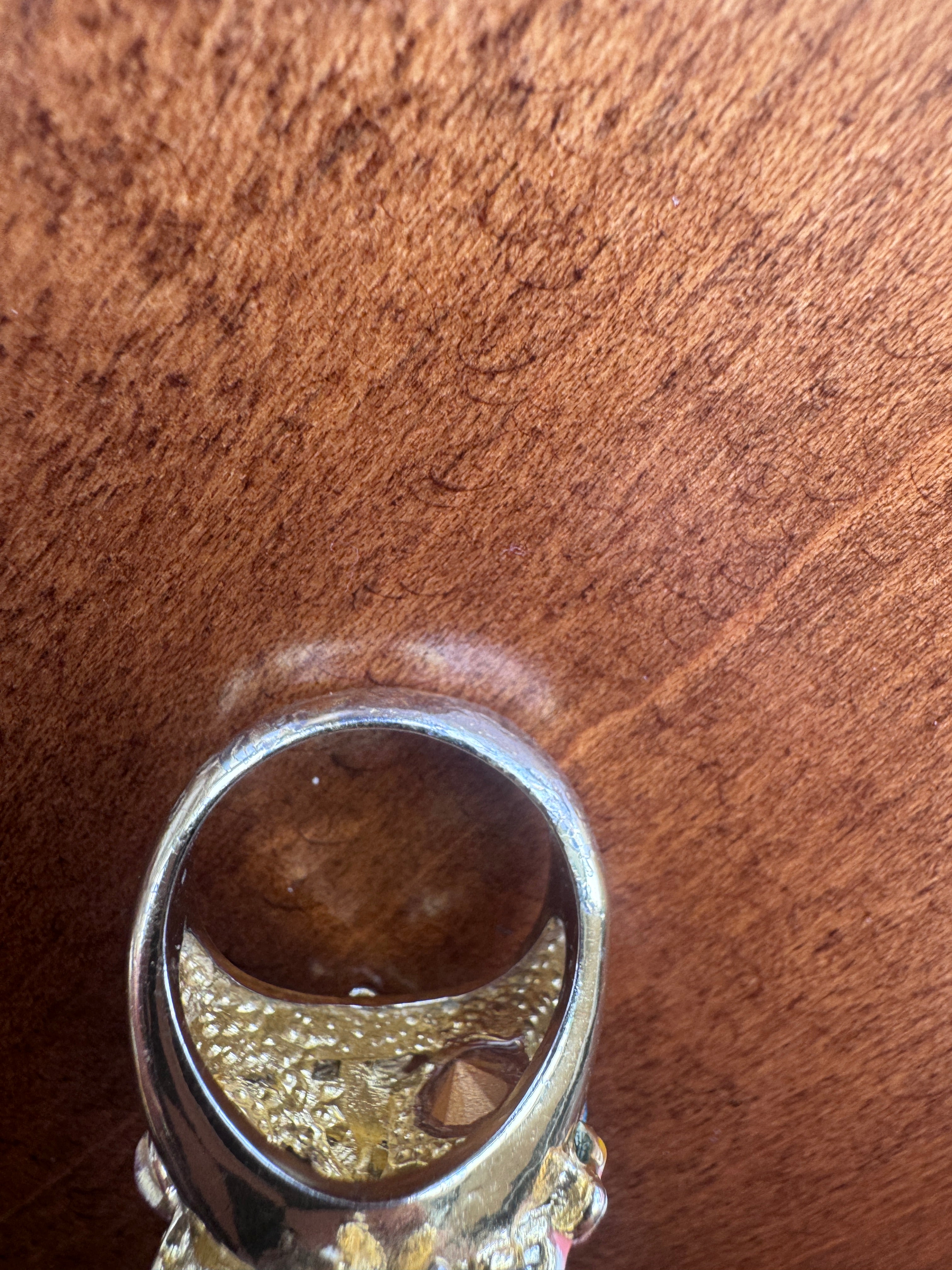 Floral Cocktail Ring Size 6.5