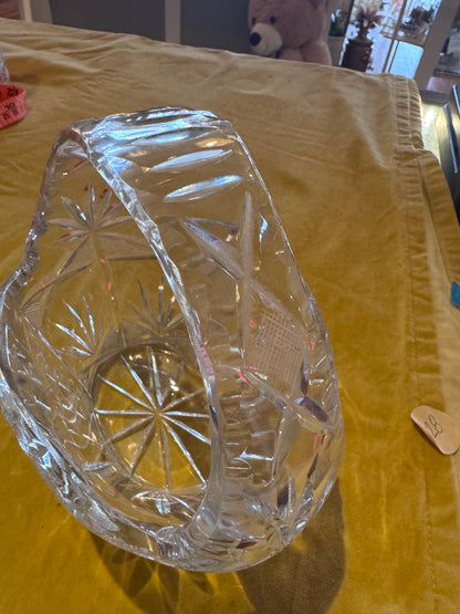 Imperlux Atomic Starburst Handcut Crystal Basket