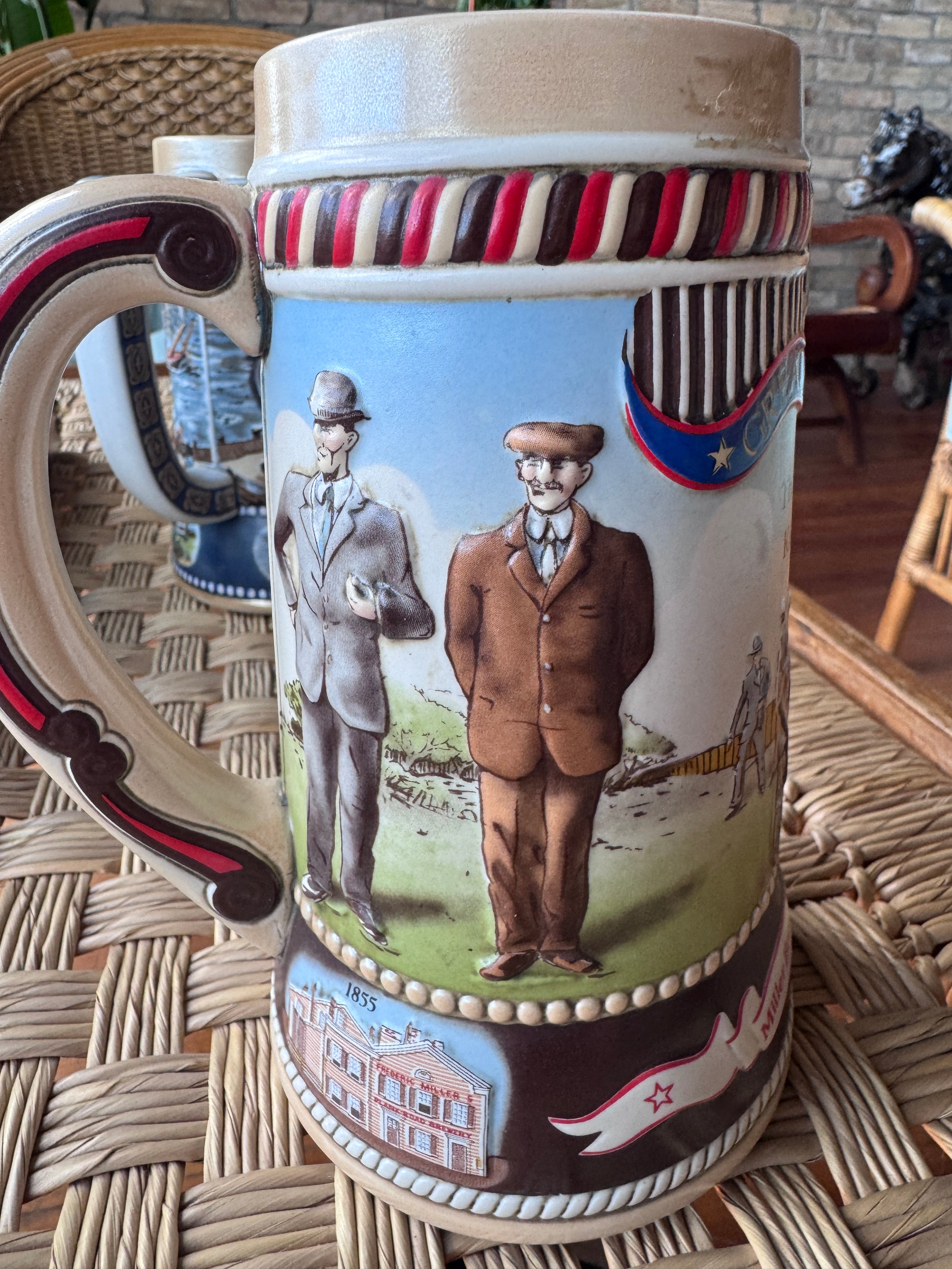 1986 Miller High Life Stein"Great American Achievements" Kitty Hawk