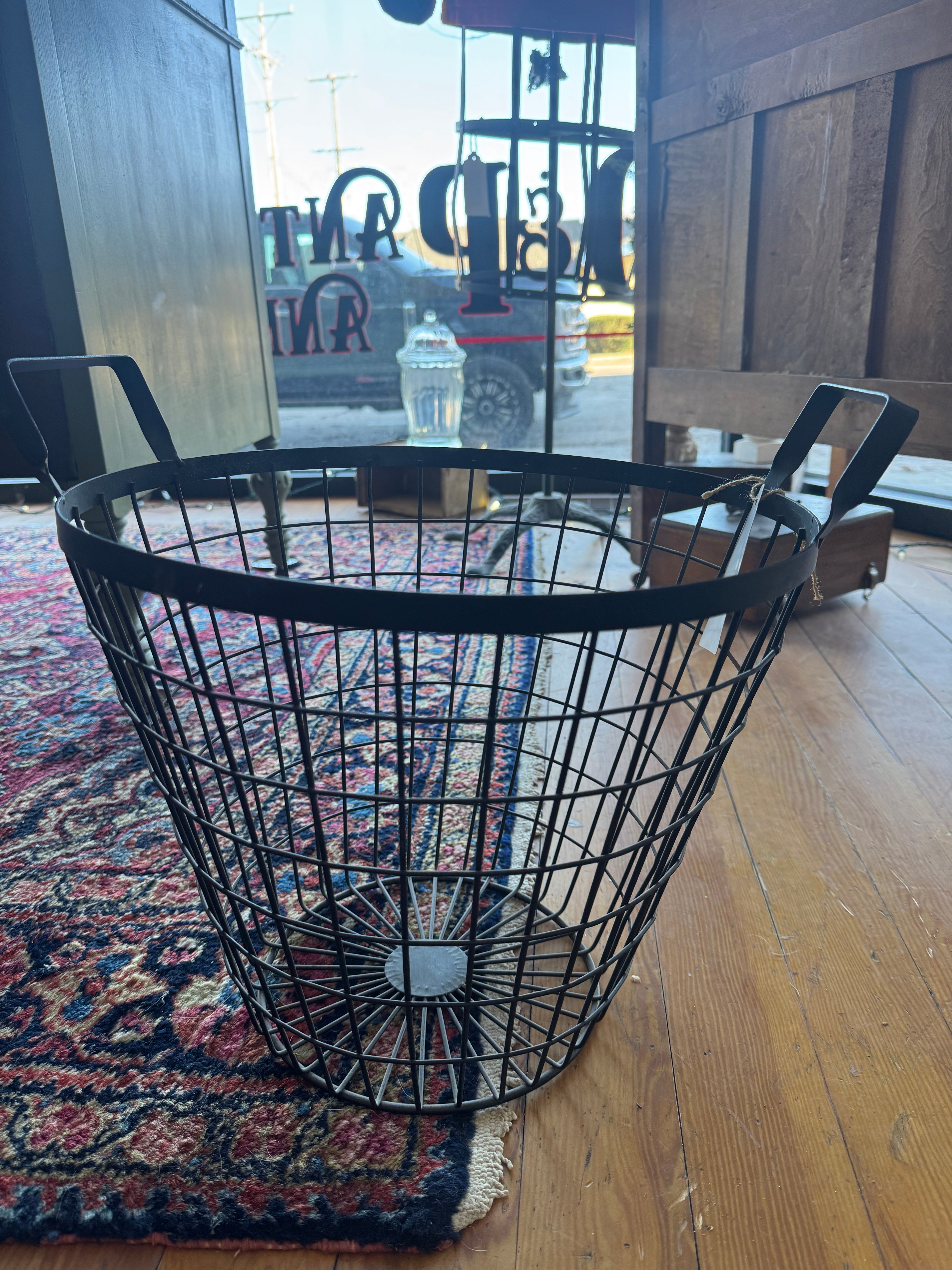 Black Metal Basket
