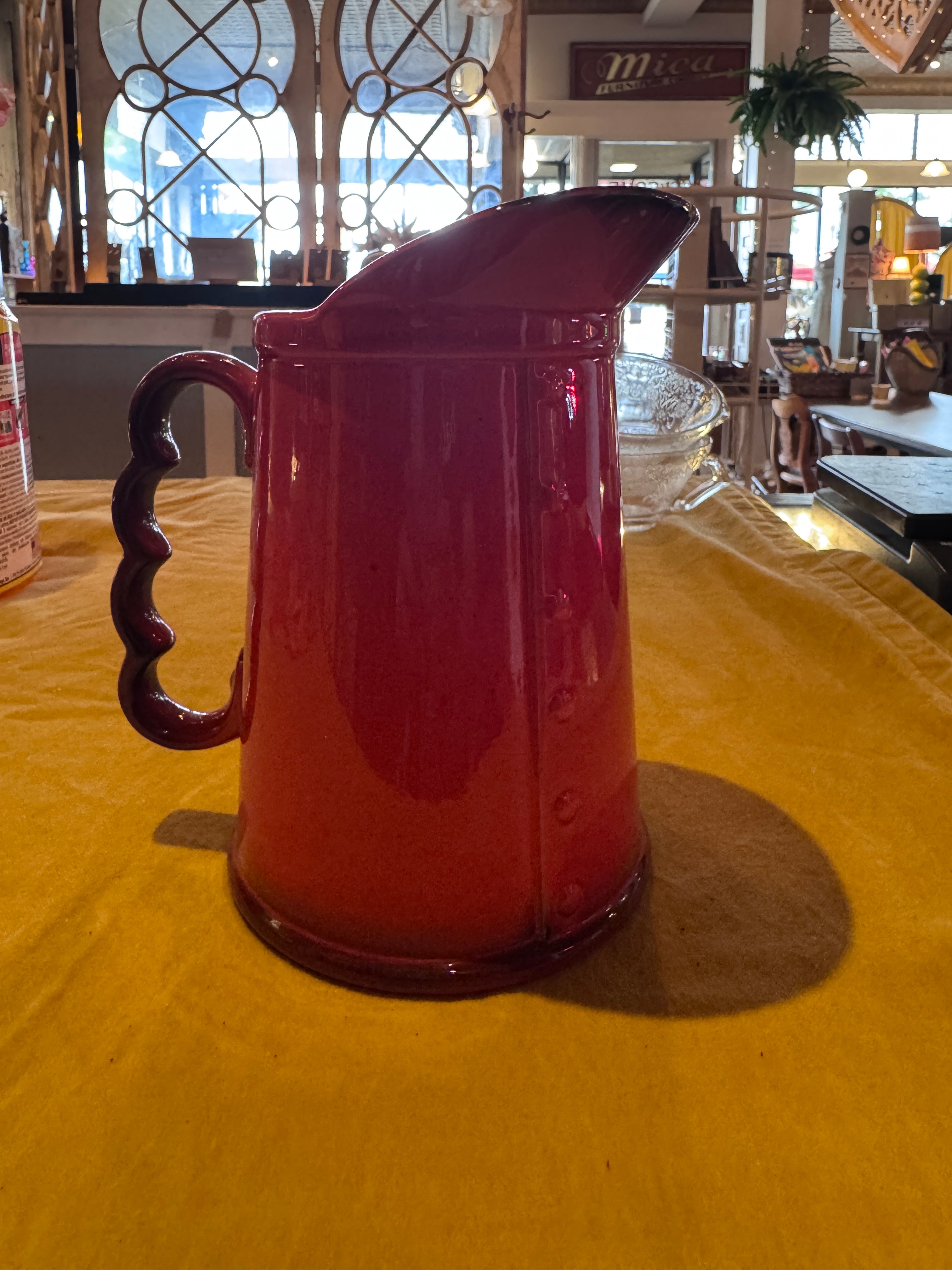 Vintage Metlox Pottery Poppy Trail Red Rooster Pitcher