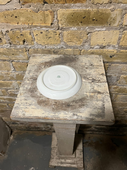French White Porcelain Plate