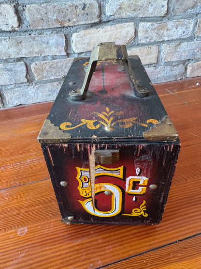 Vintage Wood Shoe Shine Box