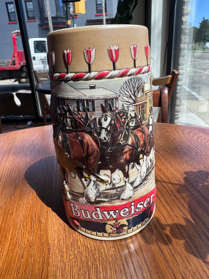 1986 Budweiser Holiday Stein