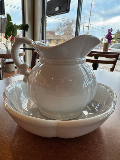 Vintage McCoy Pitcher and Wash Basin Set