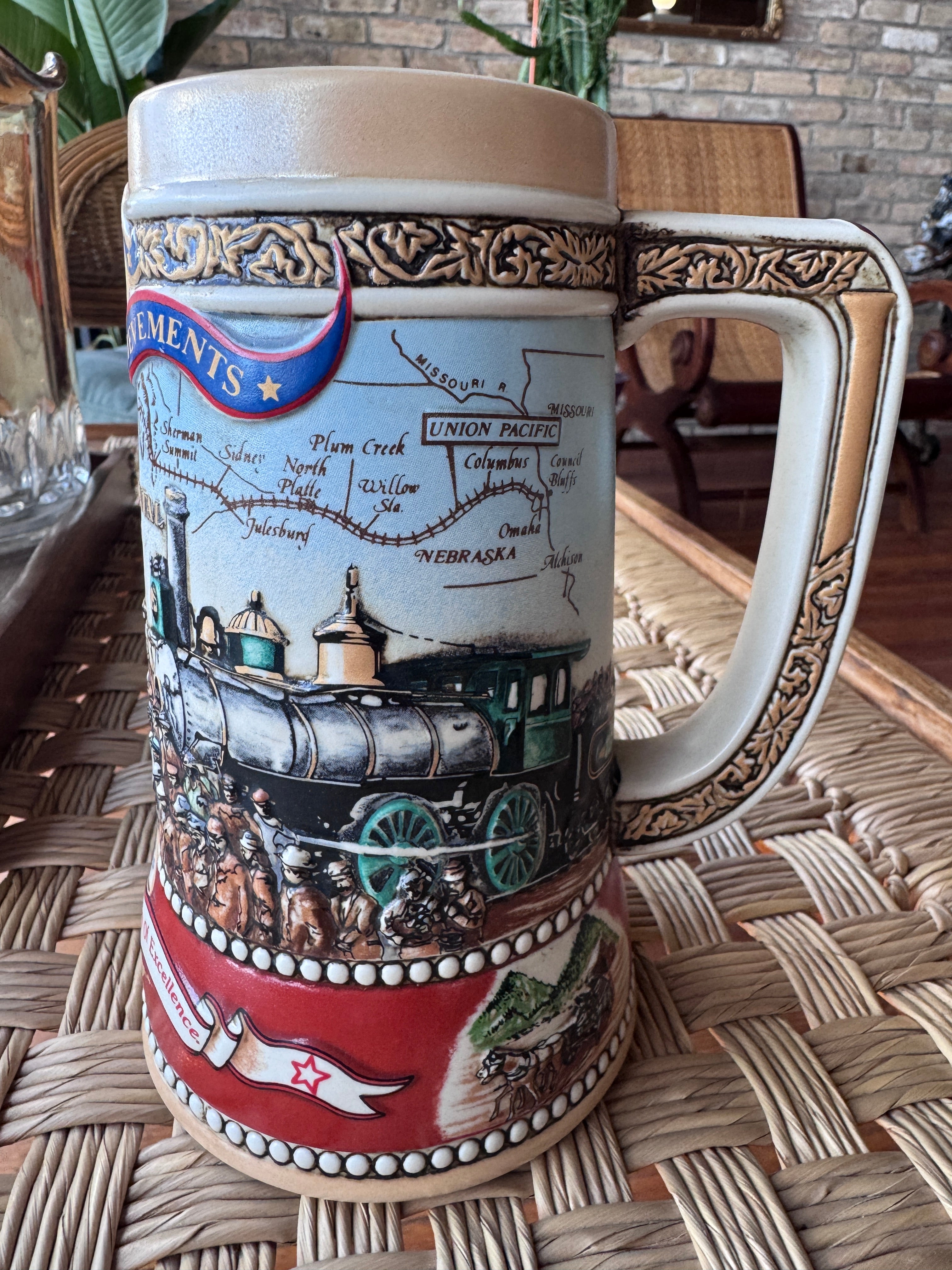 1988 Miller High Life Stein"Great American Achievements" Railway