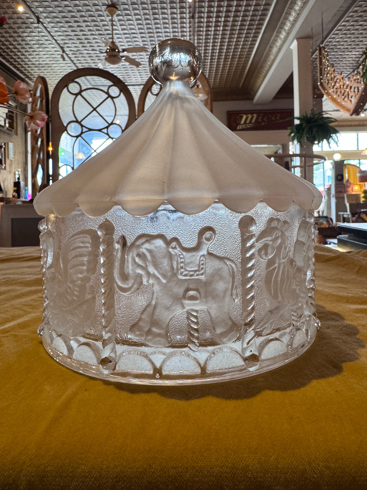 Goebel Crystal Carousel Candy Dish