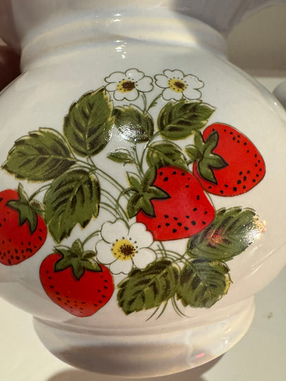 Vintage McCoy USA Strawberry Pitcher