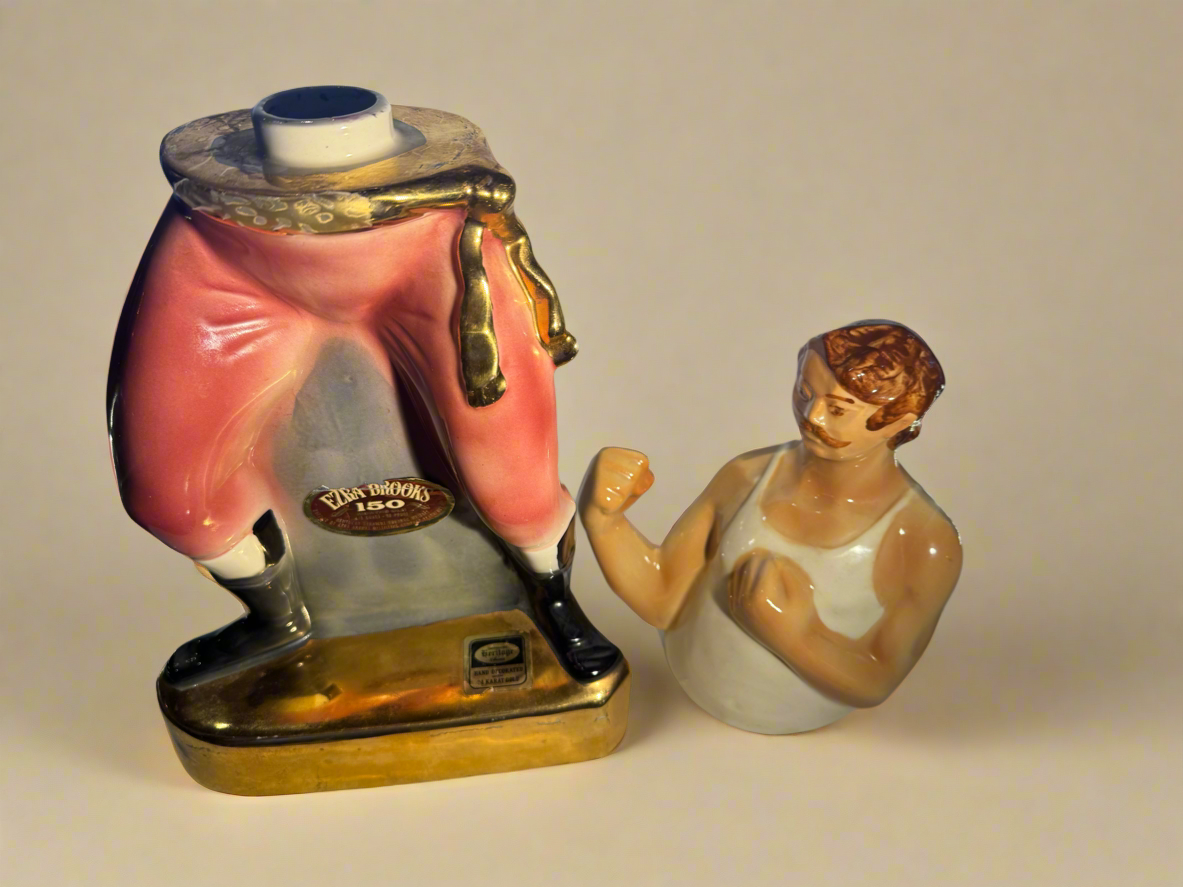 Ezra Brooks 150 Bare Knuckle Boxer Ceramic Decanter