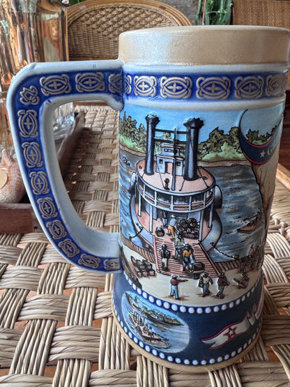 1989 Miller High Life Stein"Great American Achievements" River Steamer