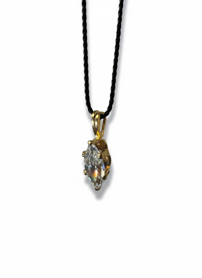 Marquise Stone Pendant Necklace