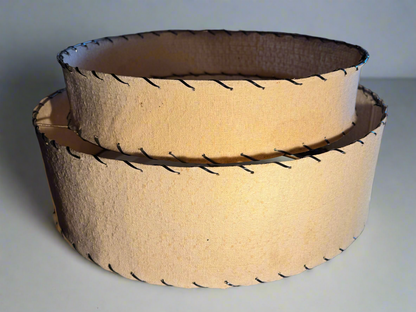 Handmade Stacked Hard Woven Lampshade
