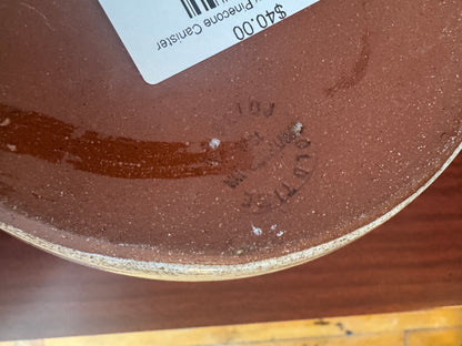 Old Time Pottery Pinecone Canister