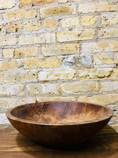 Vintage Solid Wood Bowl