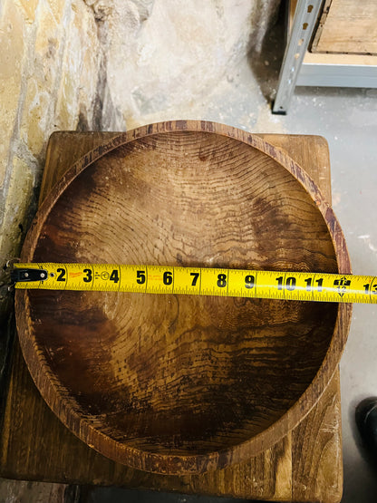 Vintage Solid Wood Bowl