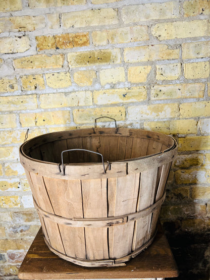 Vintage Orchard Bushel Basket