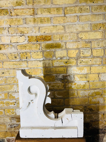 Antique Vintage Architectural Wooden Corbel