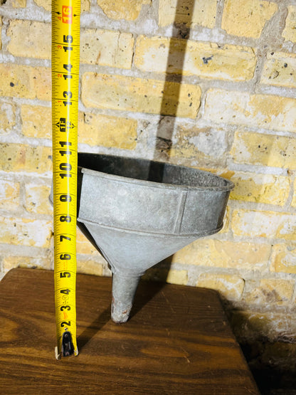 Vintage Antique Metal Funnel