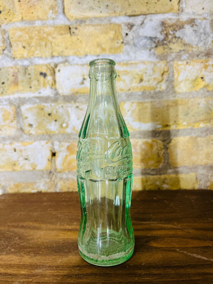 Vintage Coca Cola Green Glass Bottle