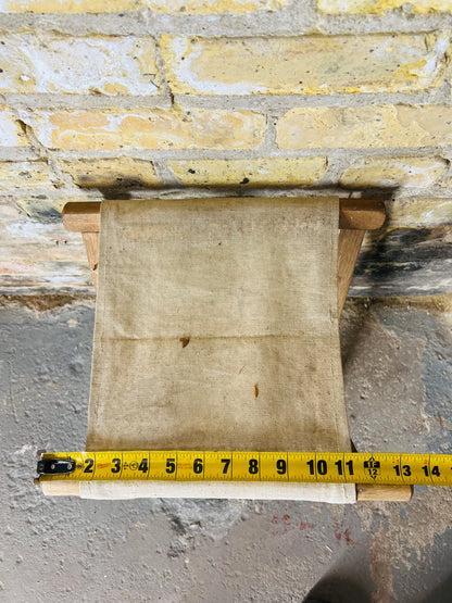 Vintage Wood & Canvas Folding Chair