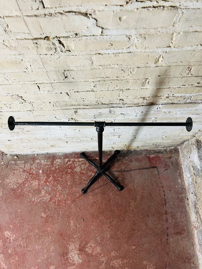 Adjustable Black Metal Long Armed T-Bar