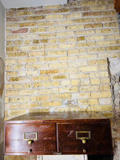 Vintage Antique wagemaker 2 Drawer Card Catalog Cabinet