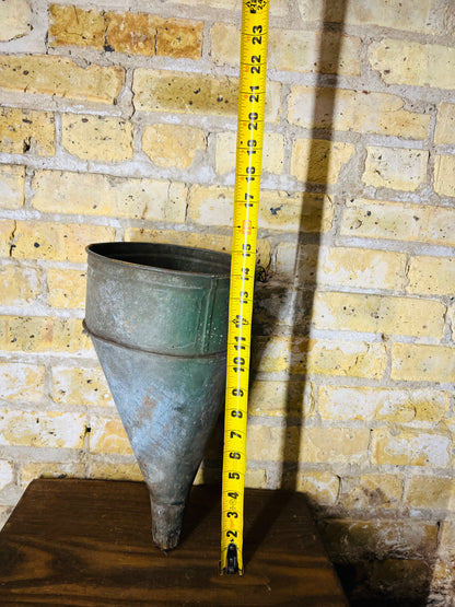 Vintage Galvanized Farm Funnel