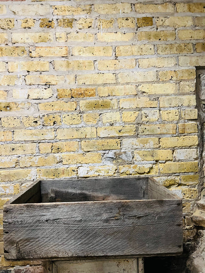 Small vintage wood crate