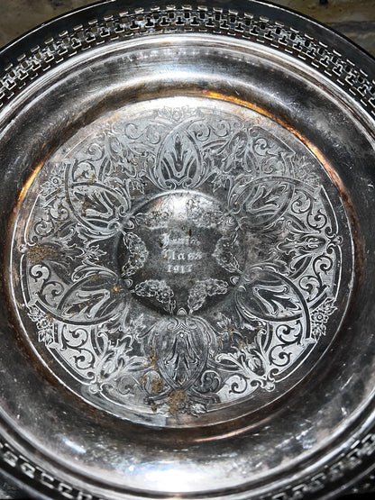 1917 Silver Bridal Basket