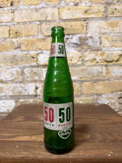 Canfields 50/50 Soda Bottle 1963