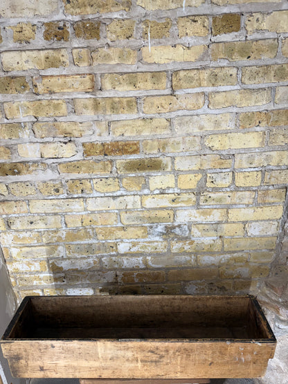 Rustic Long Rectangular Wood Box