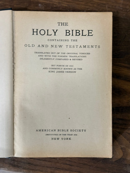 Vintage Holy Bible