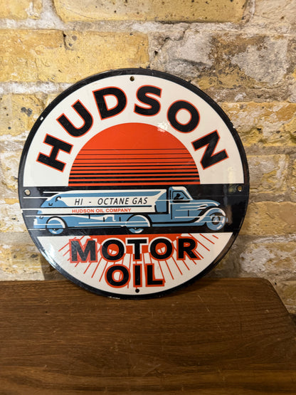 Hudson Motor Oil Sign