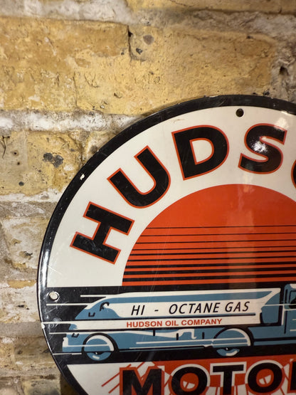 Hudson Motor Oil Sign