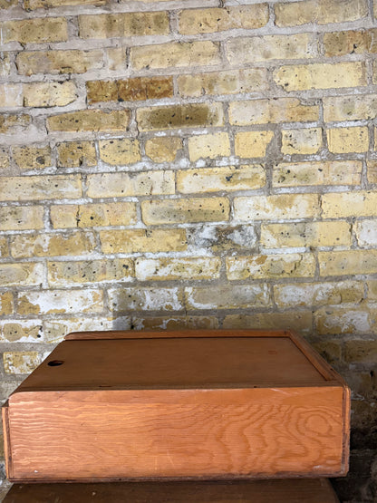 Vintage Wood Box with Lid