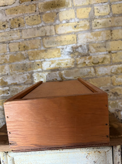 Vintage Wood Box with Lid