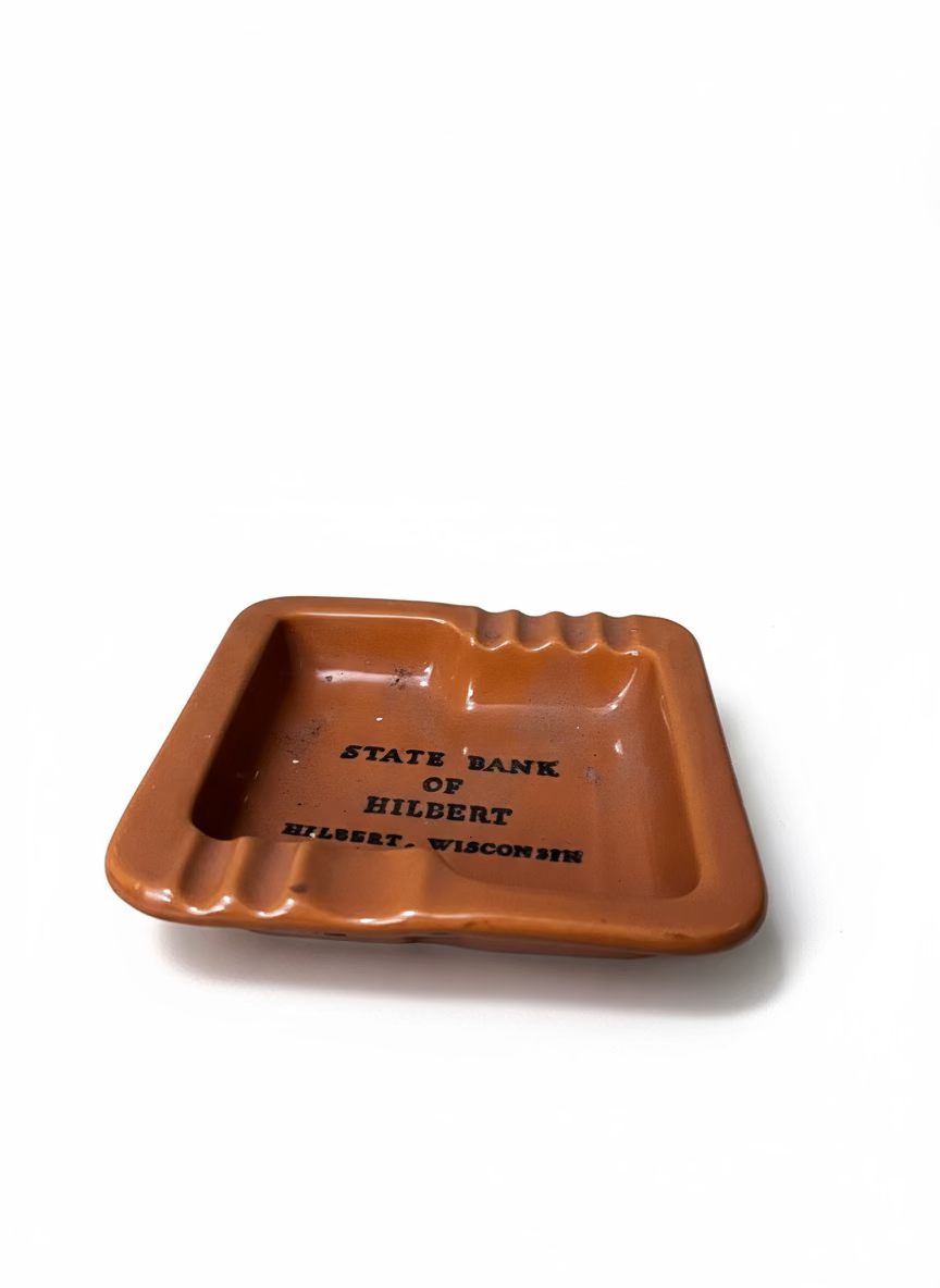 “State Bank of Hilbert” Ashtray