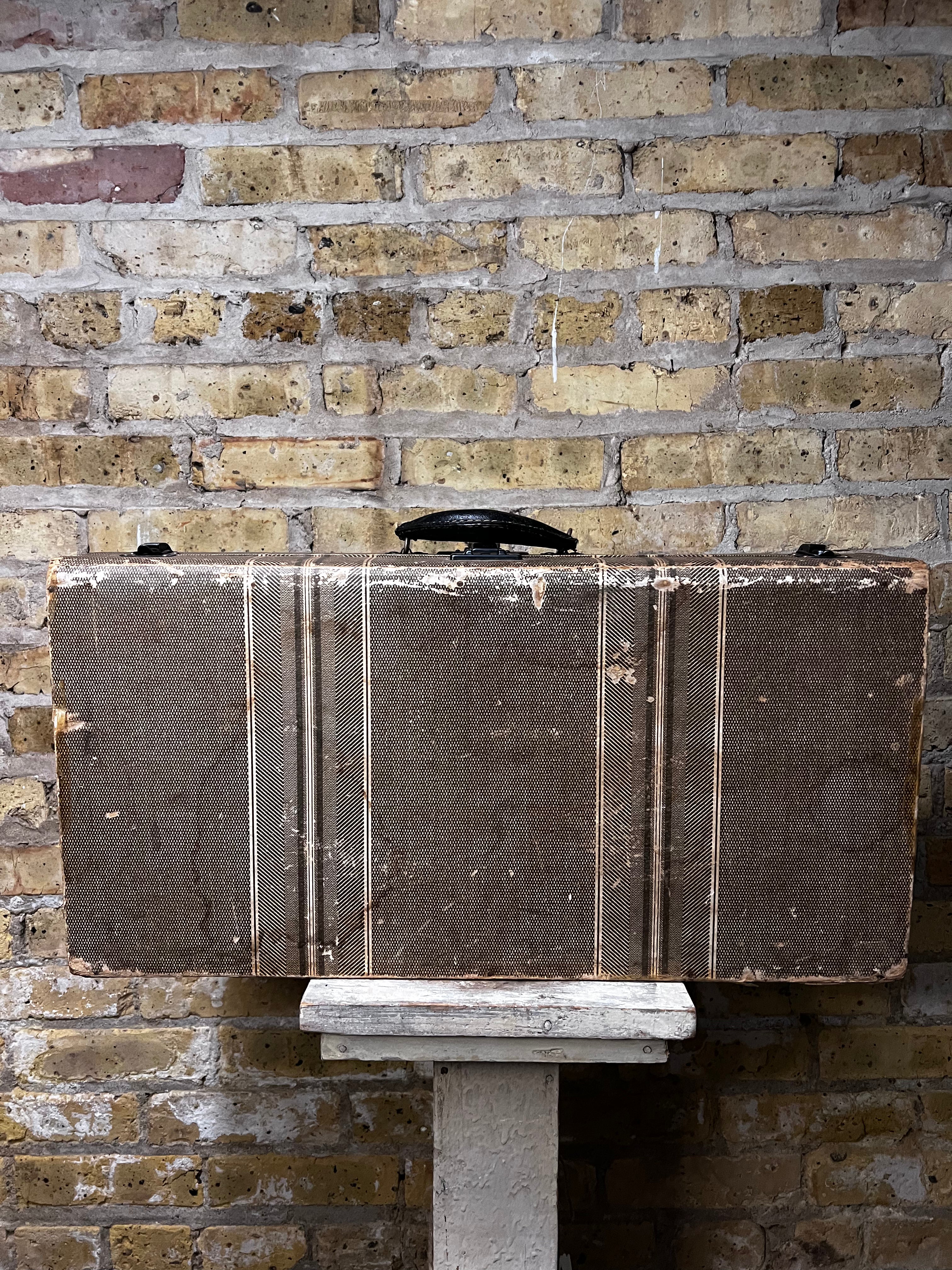 Vintage Tan Suitcase