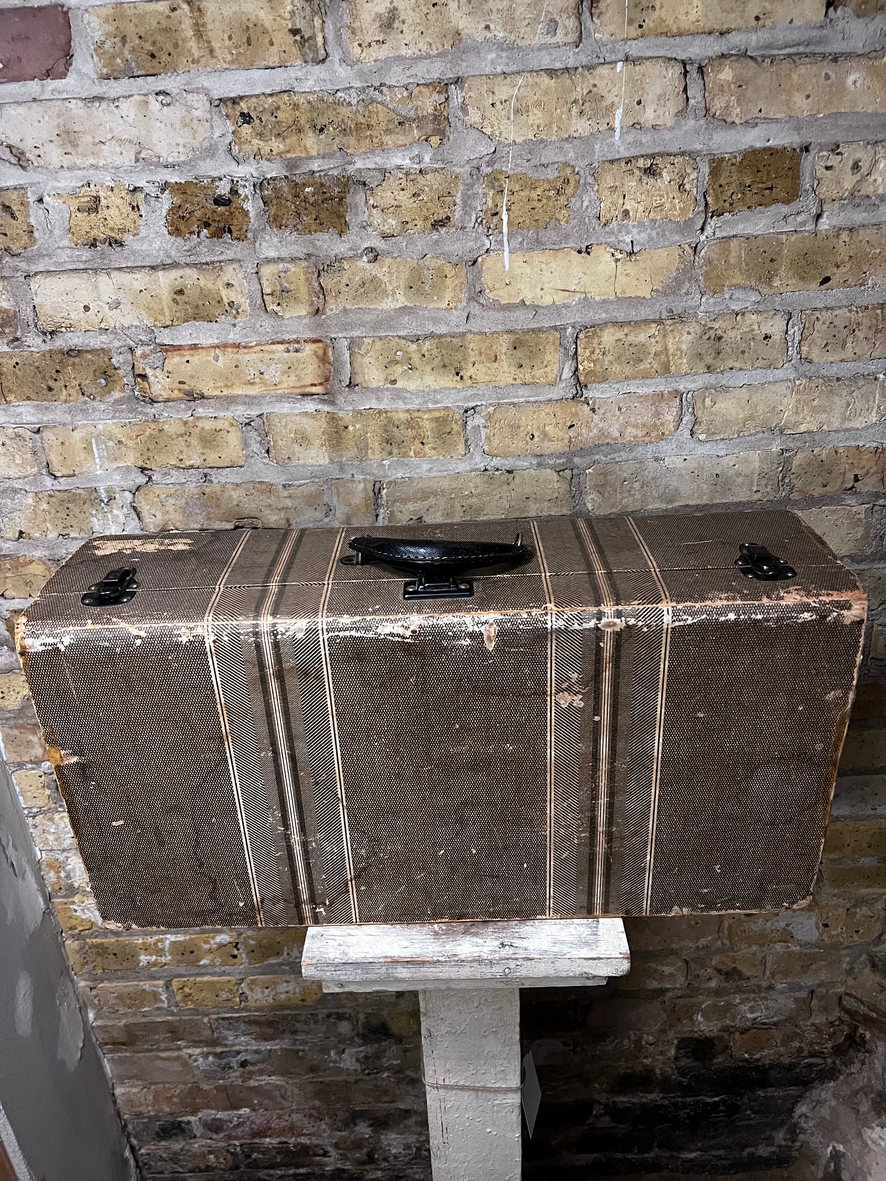 Vintage Tan Suitcase