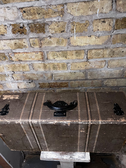 Vintage Tan Suitcase