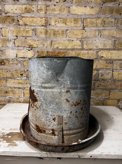 Galvanized Chicken Feeder