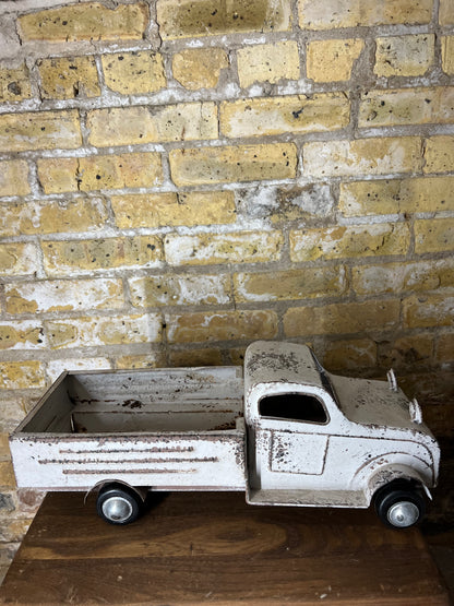 White Metal Farmer's Market Truck