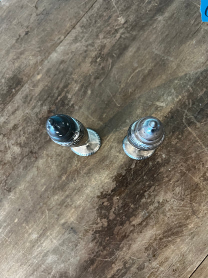 Tall Silver Salt & Pepper Set