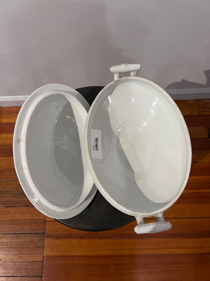 Vintage White Soup Tureen