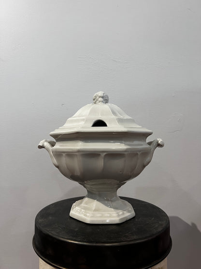 Vintage White Soup Tureen