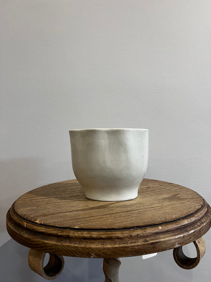 White Ceramic Pudding Mold