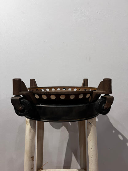 Antique metal rolling base