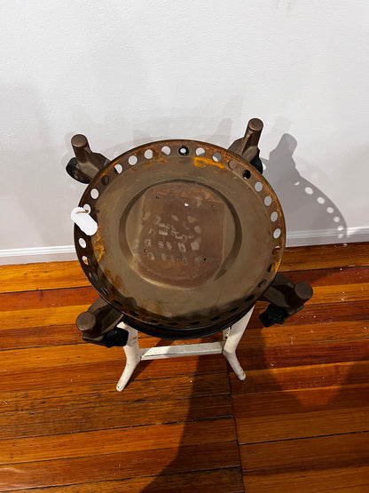 Antique metal rolling base